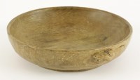 Lot 118 - An oak adzed bowl
