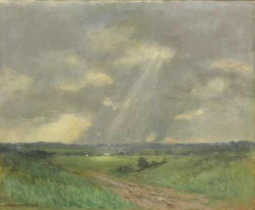 Lot 109 - Cyril Frost (1880-1971)
A BREAK IN THE STORM CLOUDS
Signed and dated 1969 l.l.