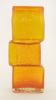 Lot 282 - A Whitefriars' tangerine 'drunken bricklayer' vase