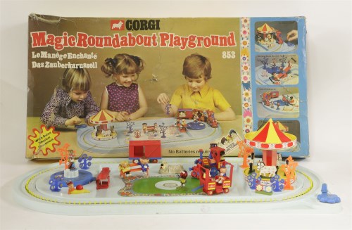 Lot 354 - A Corgi Magic Roundabout Playground set