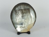 Lot 267 - A 19th century carved mother of pearl shell
