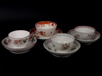 Lot 247 - Four Newhall tea bowls and saucers