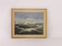 Lot 549 - E Miller
STUDY OF A MERCHANT SHIP IN HIGH SEAS
Oil on canvas