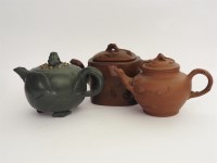 Lot 243 - Three Yixing teapots