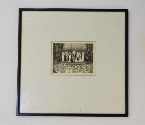 Lot 519 - Edward Gorey
THEATRE BOX WITH SPECTATORS
Signed and numbered in pencil