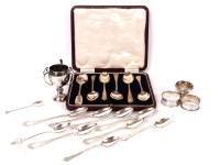 Lot 117 - A collection of silver and silver plated wares
