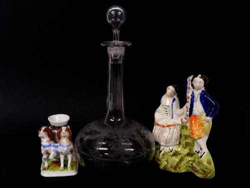 Lot 296 - Two Staffordshire groups