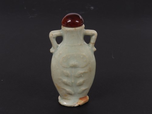 Lot 51 - A Chinese qingbai snuff bottle