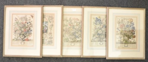 Lot 510 - Four 18th century hand-coloured botanic engravings