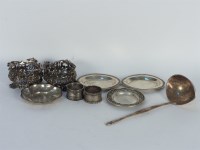 Lot 139 - Four various continental white metal pin dishes