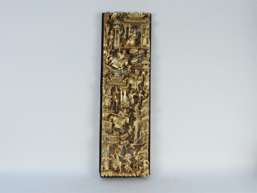 Lot 327 - Gilt Balinese carving