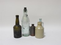 Lot 424 - A collection of approximately thirty vintage coloured bottles
