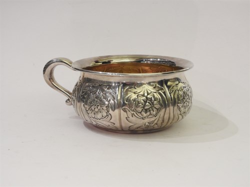 Lot 181 - A silver chamber pot
