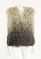 Lot 1118 - A Michel Kors two-tone graduating colour Mongolian lamb's fur gilet