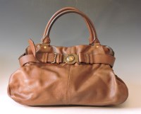 Lot 1253 - A Burberry 'Lambeth' brown leather satchel shoulder bag