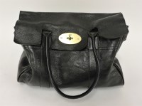Lot 1266 - A Mulberry 'Bayswater' black leather handbag