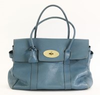 Lot 1267 - A Mulberry 'Bayswater' teal leather handbag