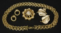 Lot 1000 - A Christian Dior gold-plated Bismarck necklace