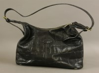 Lot 1271 - A Mulberry vintage black Congo leather handbag