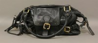 Lot 1275 - A Chloé 'Paddington' black grained calfskin leather handbag