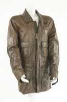 Lot 1171 - A Gucci brown leather jacket