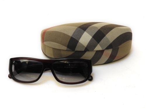 Lot 182 - A pair of Burberry brown frame sunglasses