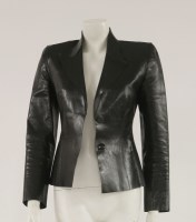 Lot 1157 - A Gucci black leather jacket
