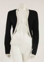 Lot 1143 - A Chanel black cashmere cardigan