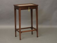 Lot 650 - An Edwardian satinwood and ebony inlaid bijouterie table