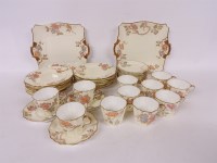 Lot 346 - A Victorian Wedgwood flower decorated part coffee service with gilt highlights