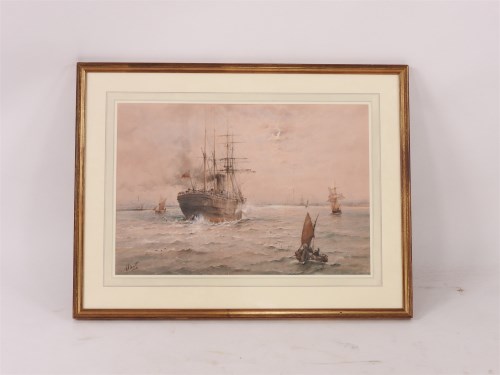 Lot 522 - Albert Marx
SHIPS ON THE THAMES
Watercolour