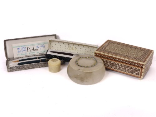 Lot 120 - Three various trinket boxes