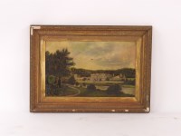 Lot 531 - A M Shuttleworth
CHATSWORTH
signed and dated 22/8/95
oil on canvas