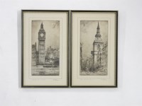 Lot 430 - A pair of Robson etching of London
