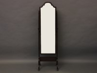 Lot 639 - A mahogany cheval mirror