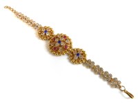 Lot 10 - An Indian high carat gold bracelet