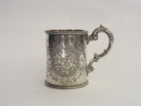 Lot 167 - A Victorian silver christening mug
