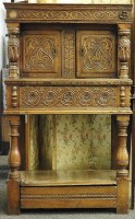 Lot 535 - An oak chest on stand