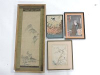 Lot 710 - A framed Chinese scroll painting