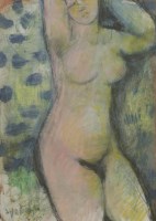 Lot 194 - Douglas Owen Portway (1922-1993)
'STANDING NUDE'
Signed and dated '90 l.l.