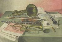 Lot 102 - Barnett Freedman (1901-1958)
'MUSIC - STILL LIFE'
Lithograph printed in colours