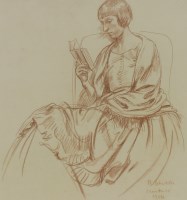 Lot 171 - Randolph Schwabe (1885-1948)
STUDY OF THE ARTIST'S WIFE GWENDOLEN JONES