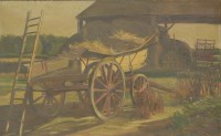 Lot 249 - Barnett Freedman (1901-1958)
STUDY OF A CART
Signed and inscribed with title on artist's label verso