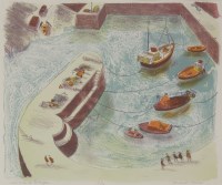 Lot 42 - Bernard Cheese (1925-2013)
'LOW TIDE AT PORTHGAIN'
Lithograph printed in colours
