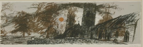 Lot 27 - Walter Hoyle (1922-2000)
'NORFOLK DOUBLE CHURCH'
Lithograph printed in colours