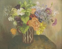 Lot 282 - Glyn Morgan (1926-2015)
'FLOWERS'
Signed and dated '59 l.r.
