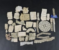 Lot 1226 - A collection of antique lace trims