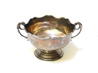Lot 151 - A sterling silver twin handled bowl