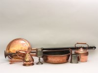 Lot 299 - A collection of mixed copper and brass ware