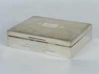 Lot 178 - A silver cigarette box